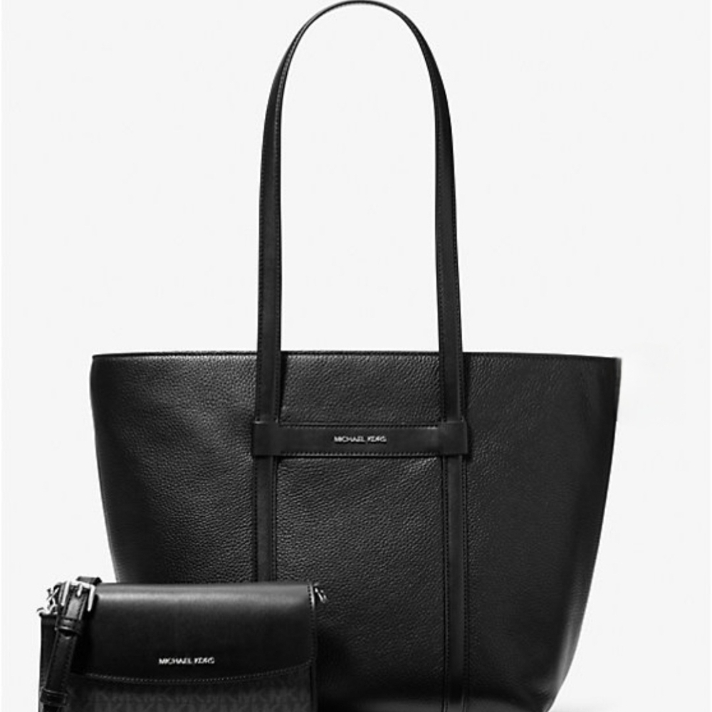Jet Set Large 2-in-1 Pebbled Leather Tote Bag